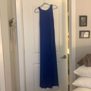 NWOT Go Couture high low blue dress